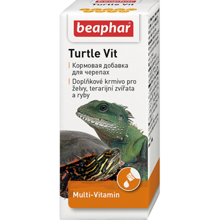 BEAPHAR Turtle Vit 20 мл витамины для водных и сухопутных черепах, рептилий и рыб