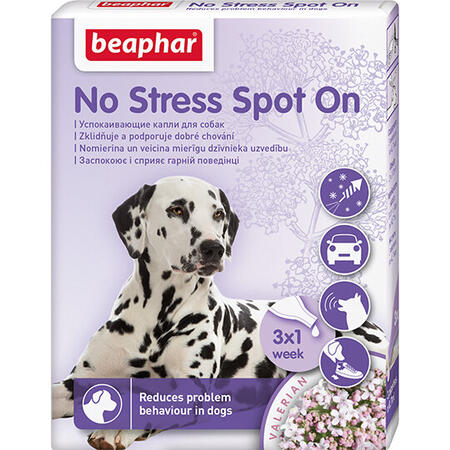 Beaphar No Stress Spot On успокаивающие капли для собак, 3 пип.(К6)