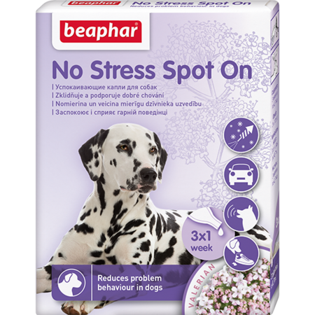 Beaphar No Stress Spot On успокаивающие капли для собак, 3 пип.(К6)