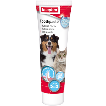 BEAPHAR Dog-A-Dent 100 г зубная паста для собак и кошек со вкусом печени