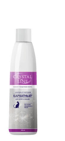 APICENNA CRYSTAL LINE БАРХАТНЫЙ 200 мл шампунь для кошек и котят от колтунов