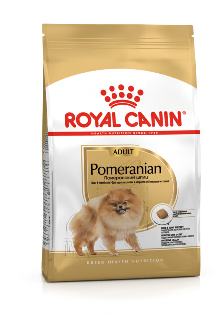 ROYAL CANIN POMERANIAN ADULT корм для собак породы померанский шпиц в возрасте от 8 месяцев