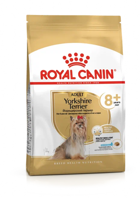 ROYAL CANIN YORKSHIRE TERRIER ADULT 8+ корм для собак породы йоркширский терьер в возрасте от 8 лет