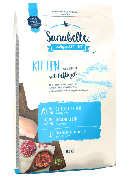 Sanabelle Kitten корм для котят и беременных лактирующих кошек