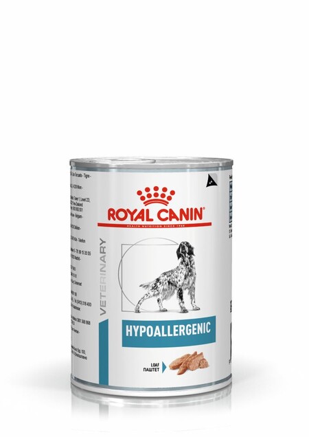 ROYAL CANIN VD HYPOALLERGENIC 400 г консервы ветеринарная диета для собак с пищевой аллергией или непереносимостью