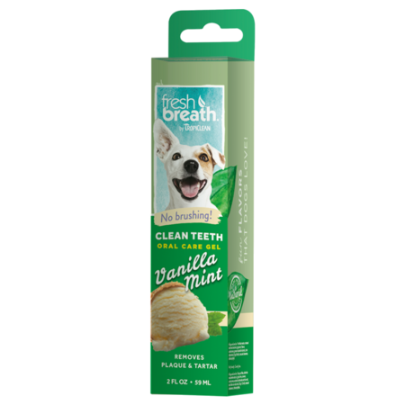 TropiClean Fresh Breath 59 мл гель для чистки зубов собак с ванилью и мятой