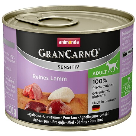 ANIMONDA CRAN CARNO Sensitiv 200 г консервы для собак с чувствительным пищеварением c ягненком