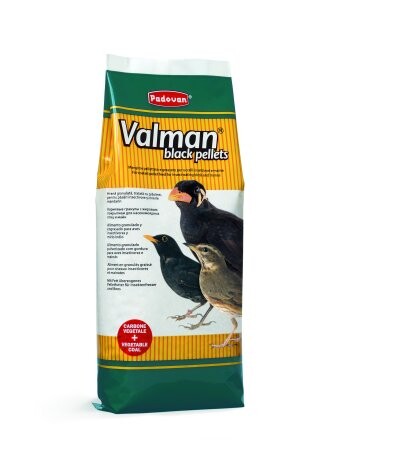 PADOVAN VALMAN black pellets 1 кг корм дополнительный для насекомоядных птиц.