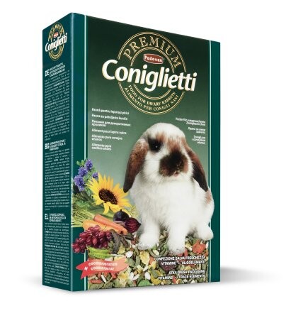PADOVAN PREMIUM coniglietti корм для декоративных кроликов и молодняка комплексный основной.