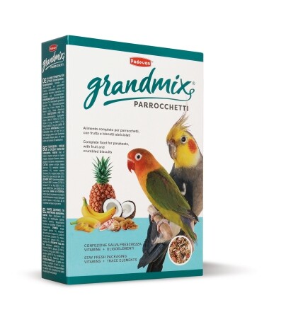 PADOVAN GRANDMIX Parrocchetti корм для средних попугаев основной.