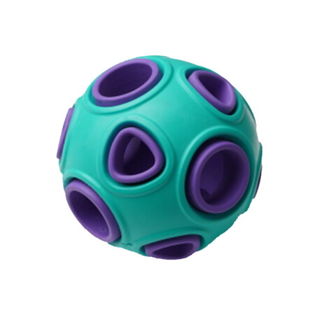 HOMEPET SILVER SERIES Ф 7,5 см игрушка для собак мяч бирюзово-фиолетовый каучук