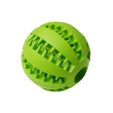 HOMEPET SILVER SERIES Ф 7 см игрушка для собак мяч для чистки зубов зеленый каучук