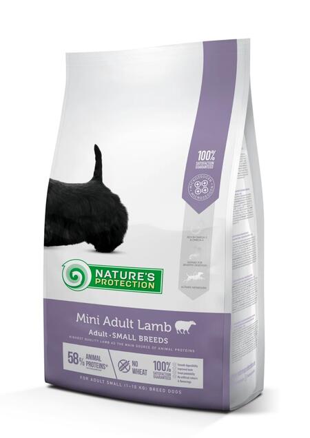 NATURE’S PROTECTION Mini Adult Lamb 7.5 кг полнорационное питание для взрослых собак мелких пород с ягнёнком