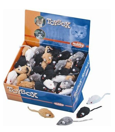 NOBBY 5 см игрушка для кошек меховая мышка