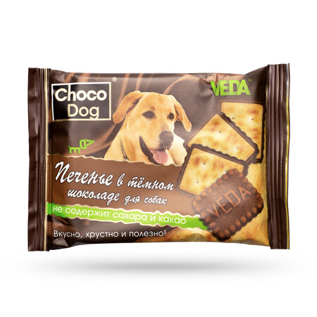 VEDA CHOCO DOG 30 г печенье в темном шоколаде лакомство для собак