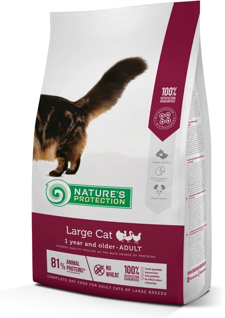 NATURE’S PROTECTION Superior Care Large Cats полнорационное сбалансированное питание для взрослых кошек крупных пород с птицей