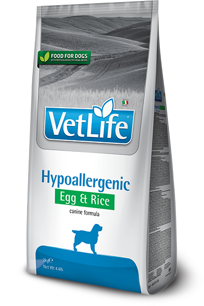 FARMINA Vet Life Hypoallergenic корм для собак при пищевой аллергии или непереносимости яйцо с рисом