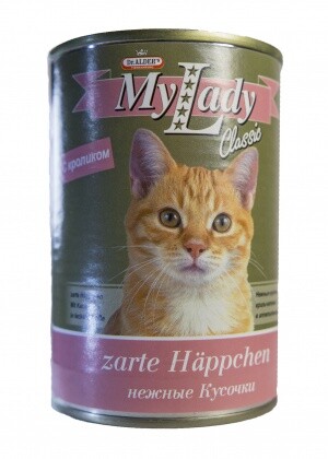 Dr. ALDER`S MyLаdy КЛАССИК 415 г кусочки в соусе консервы для кошек кролик