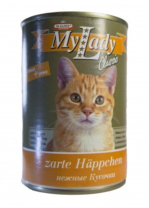 Dr. ALDER`S MyLаdy КЛАССИК 415 г кусочки в соусе консервы для кошек птица утка