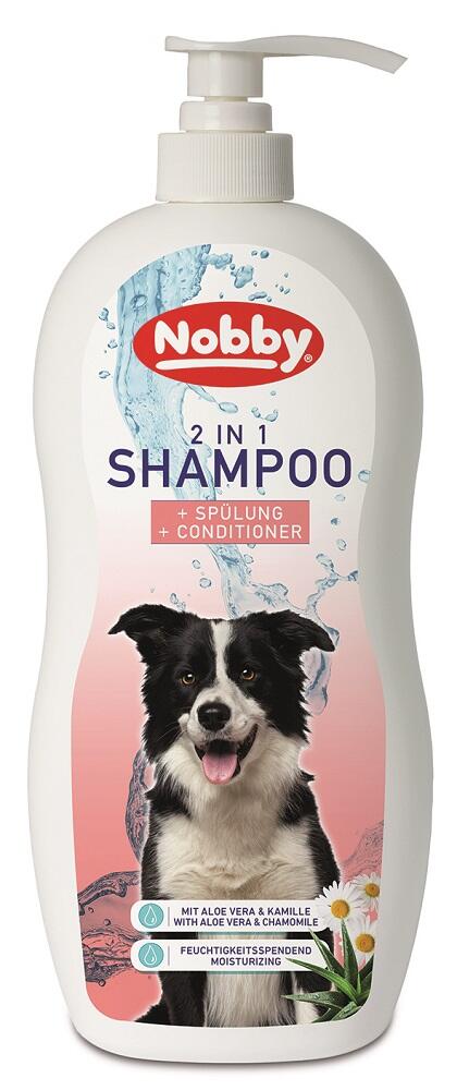 NOBBY 1 л шампунь для собак 2 в 1 с кондиционером