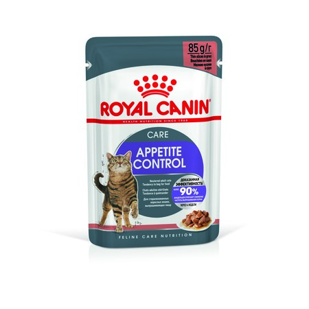 ROYAL CANIN APPETITE CONTROL CARE 85 г пауч соус влажный корм для взрослых кошек предрасположенных к набору лишнего веса