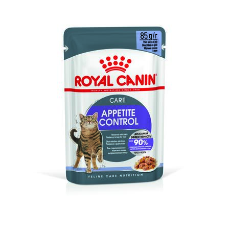 ROYAL CANIN APPETITE CONTROL CARE 85 г пауч желе влажный корм для взрослых кошек предрасположенных к набору лишнего веса
