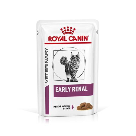 ROYAL CANIN EARLY RENAL FELINE 85 г пауч соус ветеринарная диета для кошек при ранней стадии почечной недостаточности