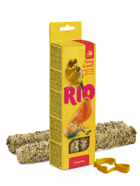 RIO 2х40 г палочки для канареек с медом и полезными семенами