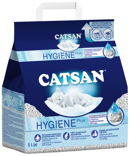CATSAN 5 л впитывающий наполнитель для кошачьих туалетов
