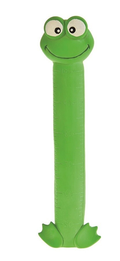 HOMEPET 29х8х4 см игрушка для собак лягушка-ростомер с пищалкой латекс