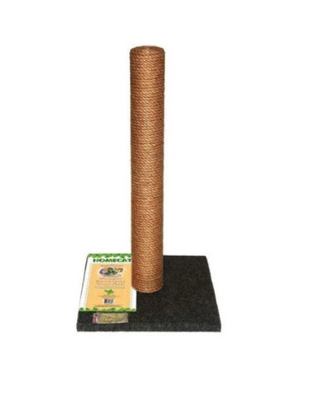 HOMECAT 29,5х29,5х50 см когтеточка-столбик для кошек ковролин джут (1+1)