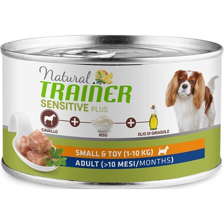 TRAINER NATURAL SENSITIVE PLUS MINI ADULT 150 г консервы для взрослых собак мелких пород гипоаллергенные с кониной