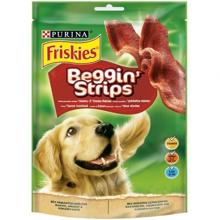 Friskies Beggin Strips 120 г лакомства для собак бекон 1х6