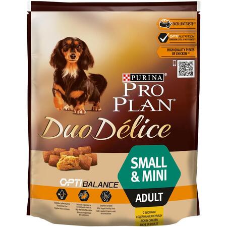 PRO PLAN "DUO DELICE Adult Small" сухой для собак мелких и карликовых пород Курица с Рисом