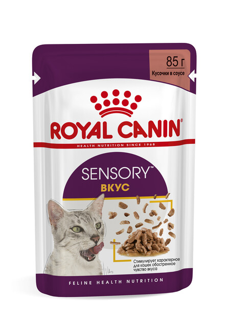ROYAL CANIN SENSORY 85 г пауч влажный корм для кошек стимулирующий характерное для кошки обостренное чувство вкуса 1х12