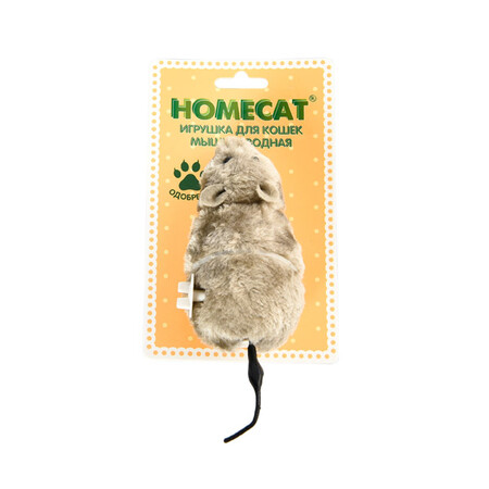 HOMECAT 7 см х 15 см игрушка для кошек мышь заводная
