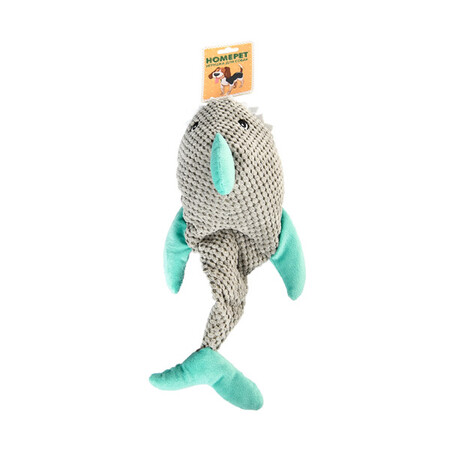 HOMEPET SEASIDE 40 см х 20,5 см игрушка для собак акула с пищалкой плюш