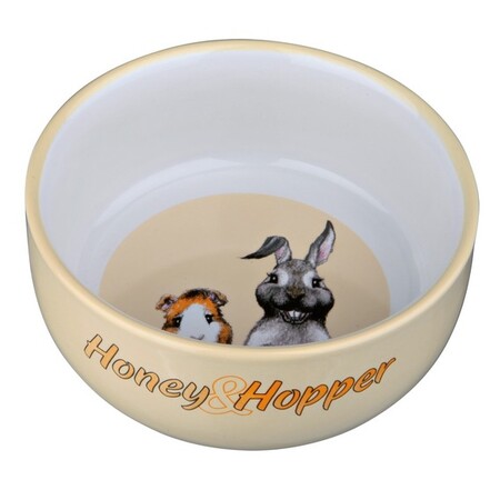 TRIXIE Honey & Hopper 11 см 250 мл миска керамическая с рисунком