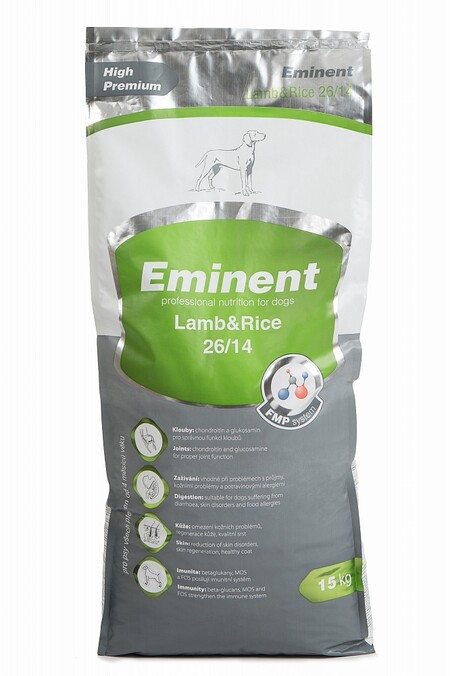 EMINENT Lamb&Rice 26/14 15+2 кг сухой корм для собак всех пород с ягненком и рисом