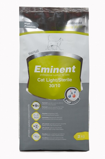 EMINENT Cat Light/Sterile 30/10 2 кг сухой корм для кошек с лишнем весом и стерилизованных