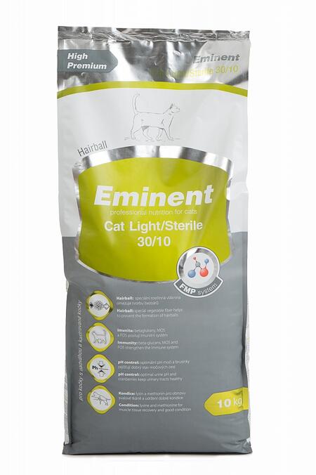 EMINENT Cat Light/Sterile 30/10 10 кг сухой корм для кошек с лишнем весом и стерилизованных