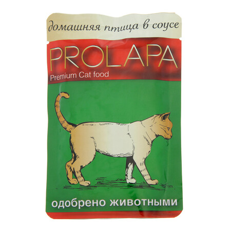 Prolapa Premium 100 гр пауч для кошек домашняя птица в соусе 1х26