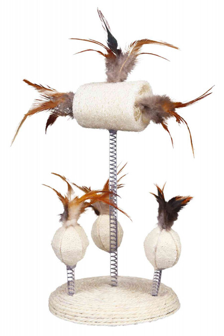 TRIXIE 30 см игрушка для кошки сизаль-перья
