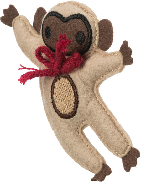 TRIXIE 12 см игрушка обезьяна с кошачьей мятой тканевая