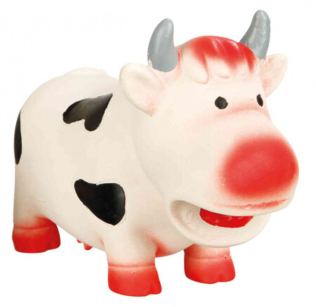 TRIXIE 19 см игрушка корова латексная
