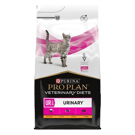 PRO PLAN® Veterinary Diets UR St/Ox Urinary 5 кг сухой корм для взрослых кошек при болезни нижних отделов мочевыводящих путей, c курицей