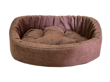 HOMEPET Микровелюр Leather #2 49 см х 43 см х 17 см диванчик мокка для домашних животных