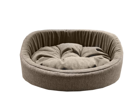 HOMEPET Жаккард Rosy grey №1 43 см х 38 см х 15 см диванчик розово-серый для домашних животных