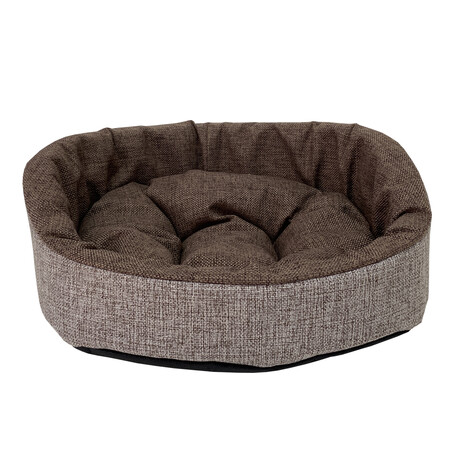 HOMEPET Жаккард Wool #1 43 см х 38 см х 15 см диванчик коричневый для домашних животных