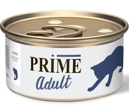 PRIME Adult 70 г консервы для кошек тунец в собственном соку